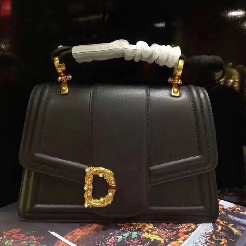 Новый 2019 модная женская сумка из кожи буйвола латунные серьги с жемчугом Ретро