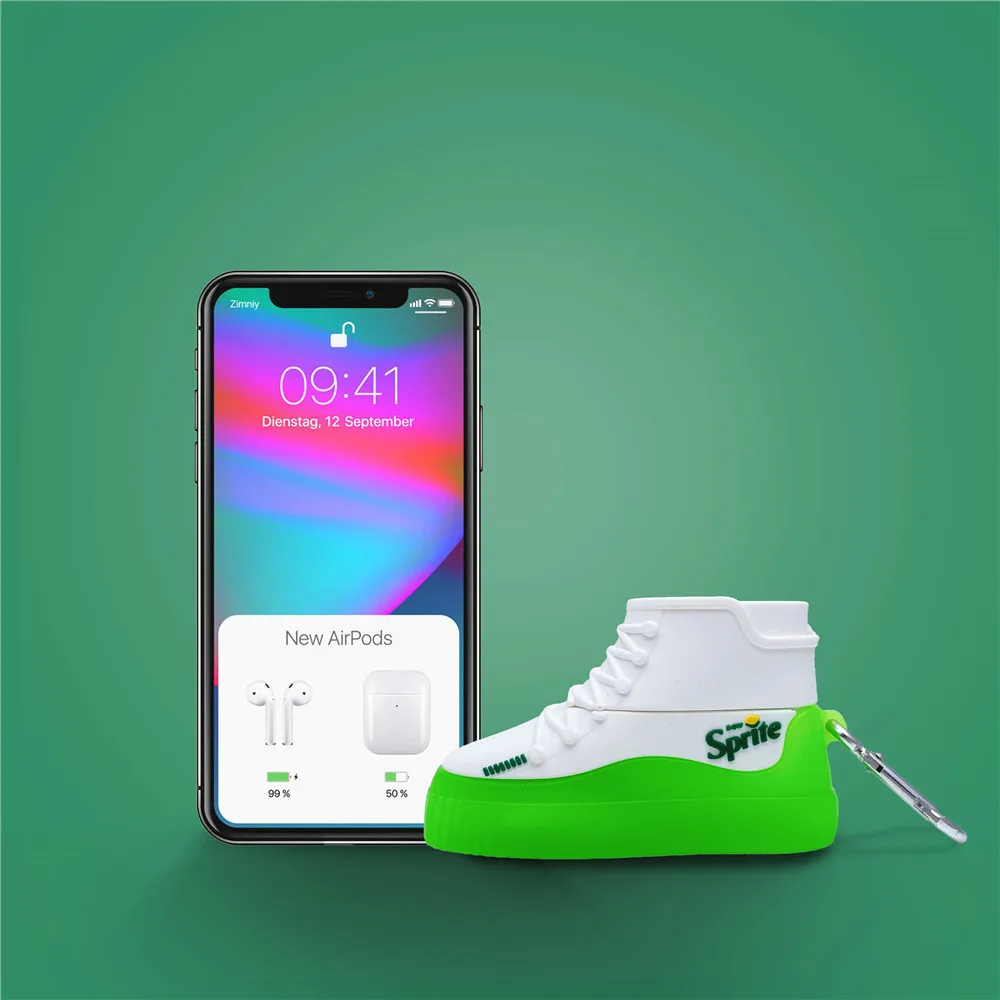 Чехол для спортивной обуви Airpods 1 2 3 Pro 3D креативный чехол в виде спиральной