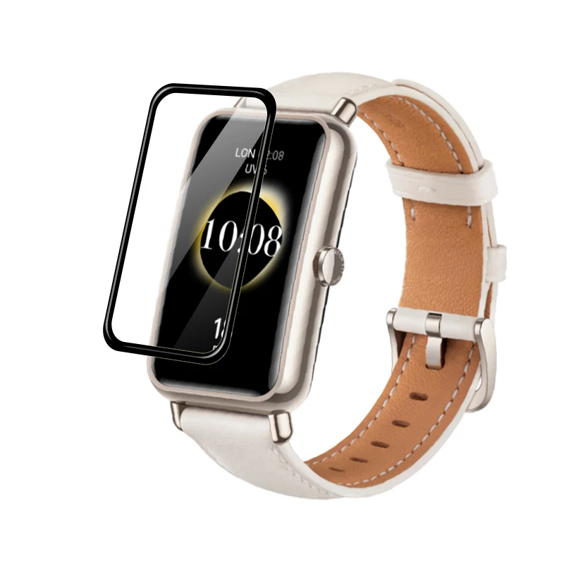 

Full Protective Film For Huawei Watch Fit Mini SmartWatch Screen Protector Films Clear TPU Soft Cover 3D Soft Flexible Not Glass