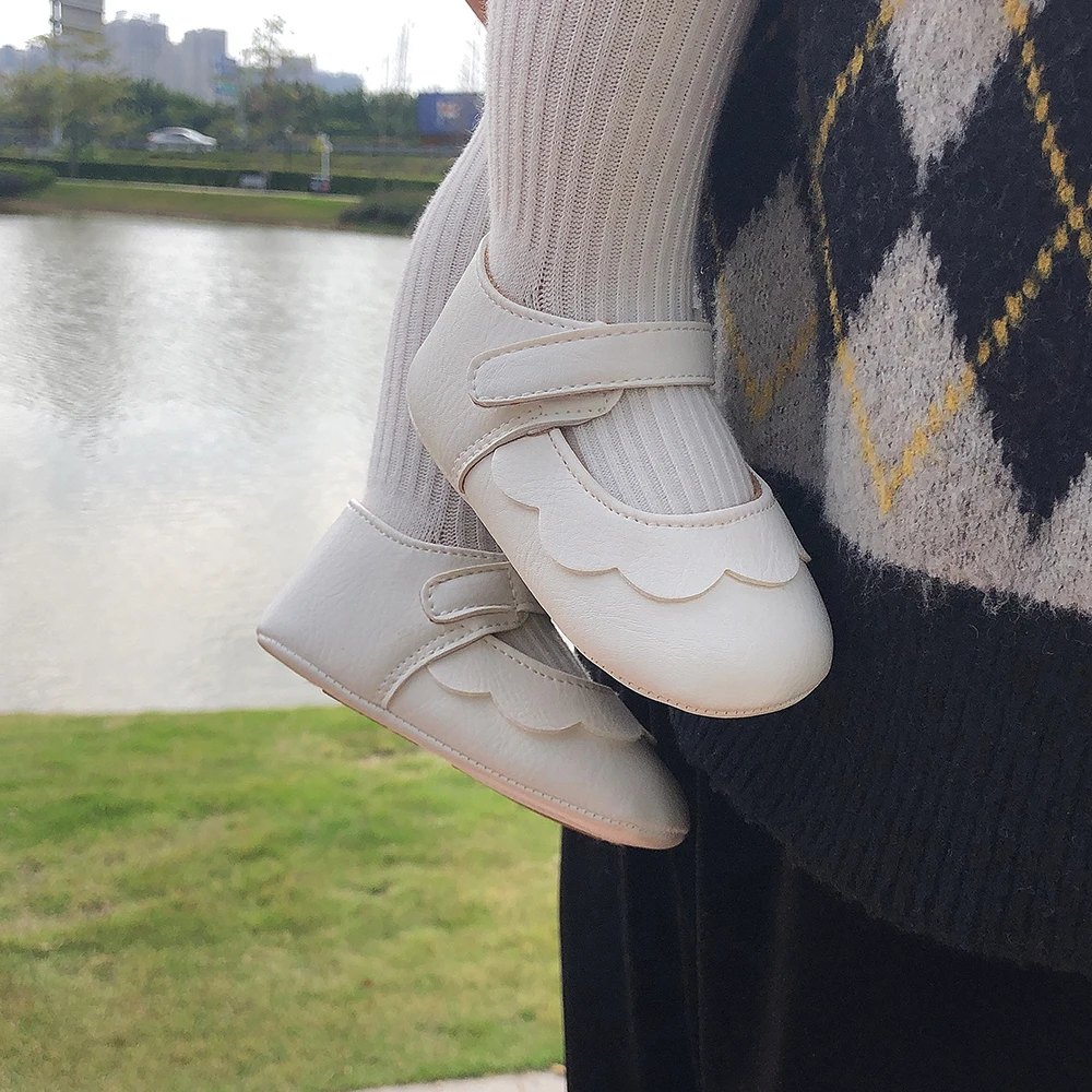 Детские мокасины обувь для маленьких девочек из искусственной кожи с резиновой