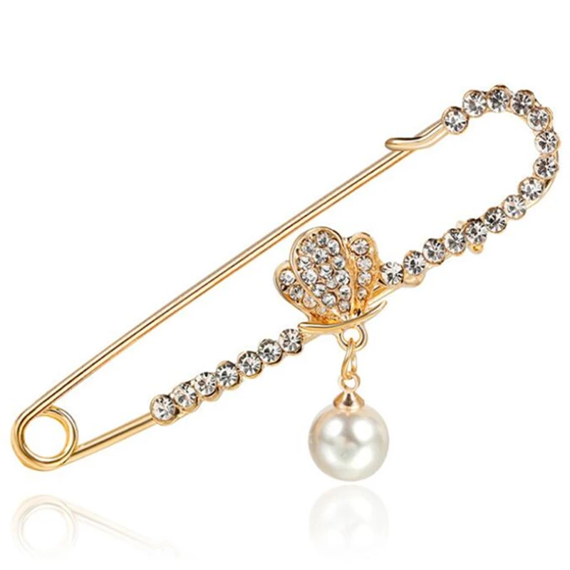 Прямая продажа с фабрики булавка в виде синего глаза кристаллами Стразы золотого