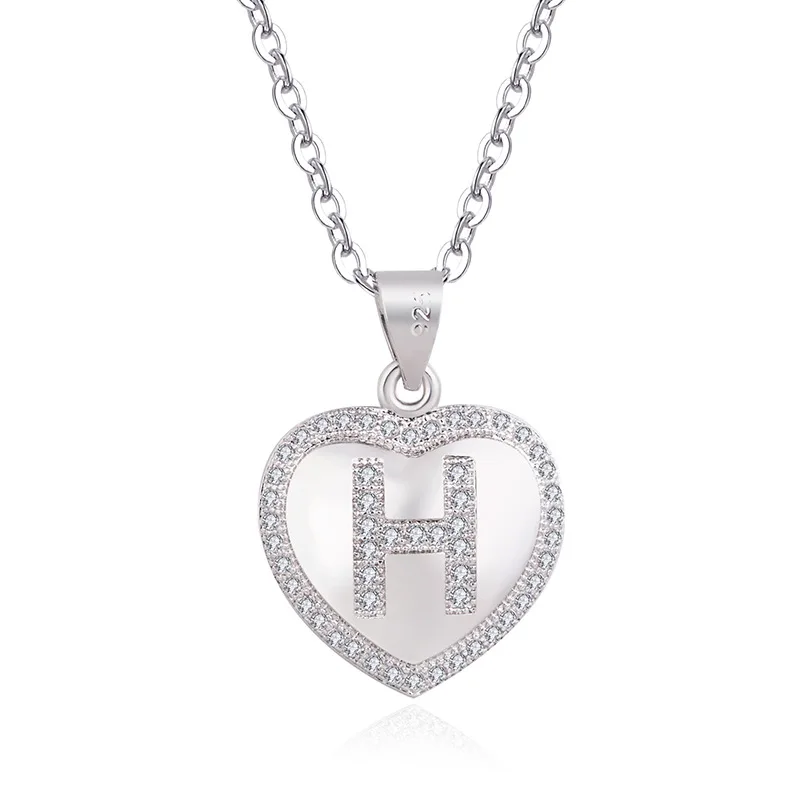 26 ожерелье с буквами для женщин и девочек циркониевое хрустальное надписью