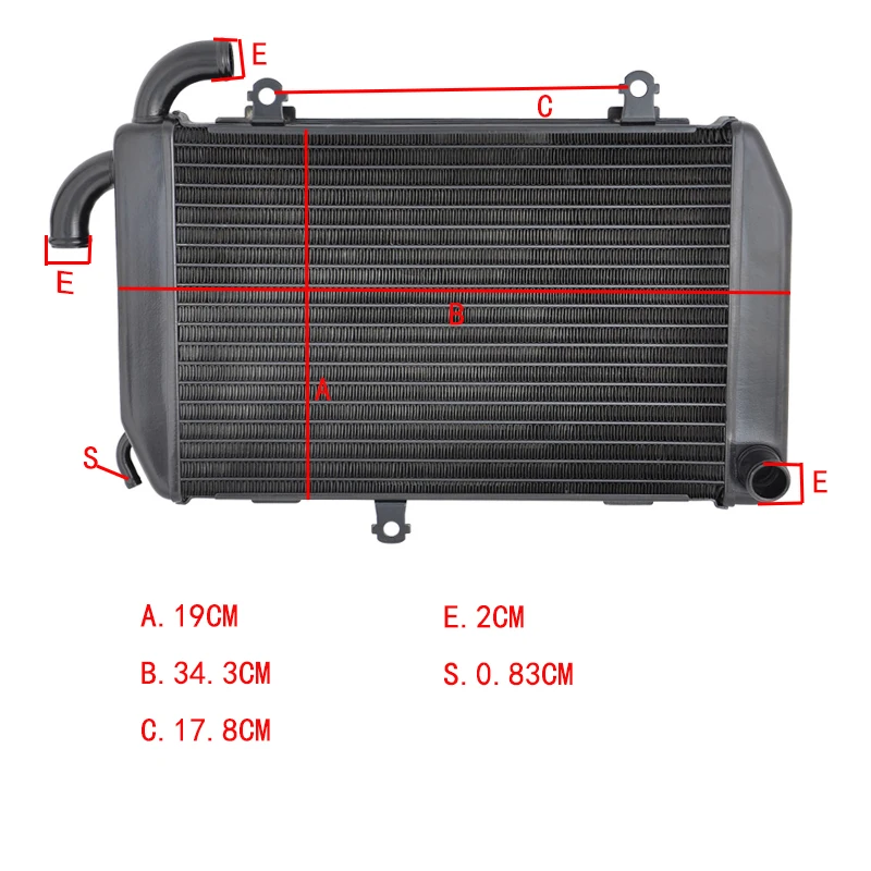 

Motorcycle Right Aluminium Cooling Cooler Radiator Right For Honda GL1800 2006-2017 GL 1800 goldwing1800