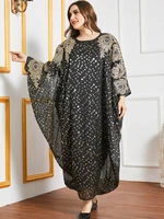 eid mubarak abaya dubai turkey batwing sleeve long plus size dresses for muslim women dress caftan islam clothing kaftan robe