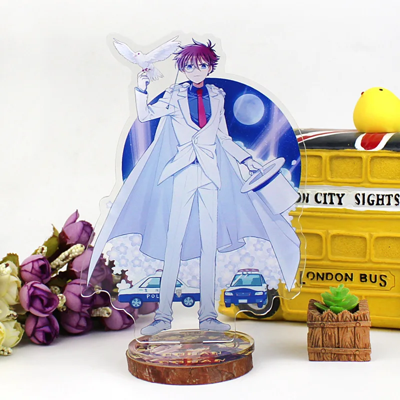 Фигурка Detective Conan из аниме высотой 16 см из акрила в виде подставки модели игрушки для косплея, украшения или коллекции подарков.