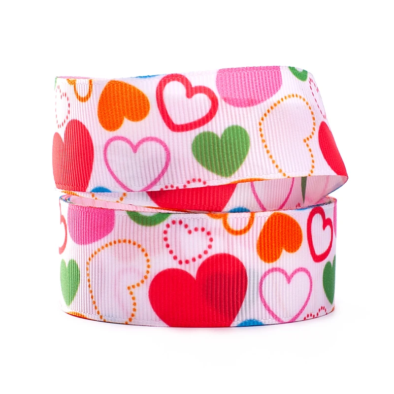 10 ярдов корсажная лента с рисунком красного сердца различные размеры День