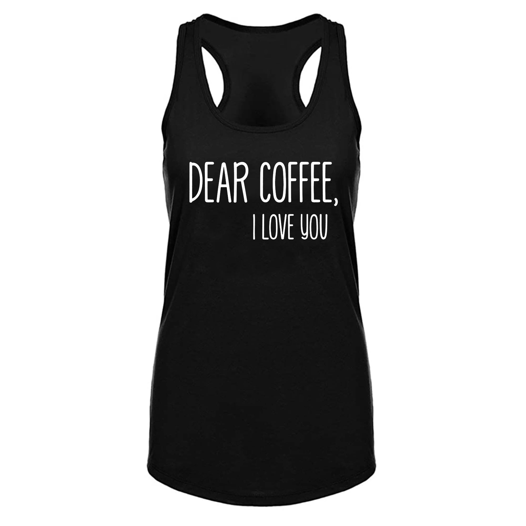 

Lyprerazy женский кофе I love You тренировочный тренажерный зал Забавный Печатный Топ