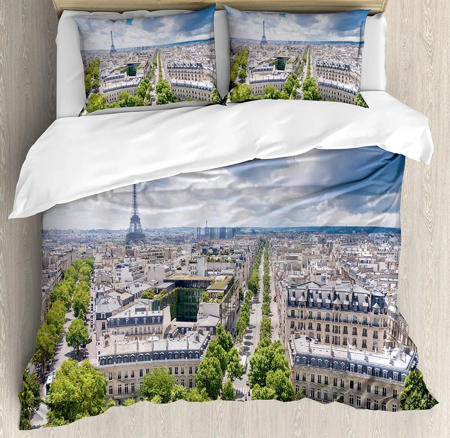 Комплект постельного белья из 3 предметов Европейский пододеяльник с