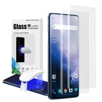 screen protector tempered glass for oneplus 7t pro with fingerprint unlock uv glass film full cover for oneplus 7t pro