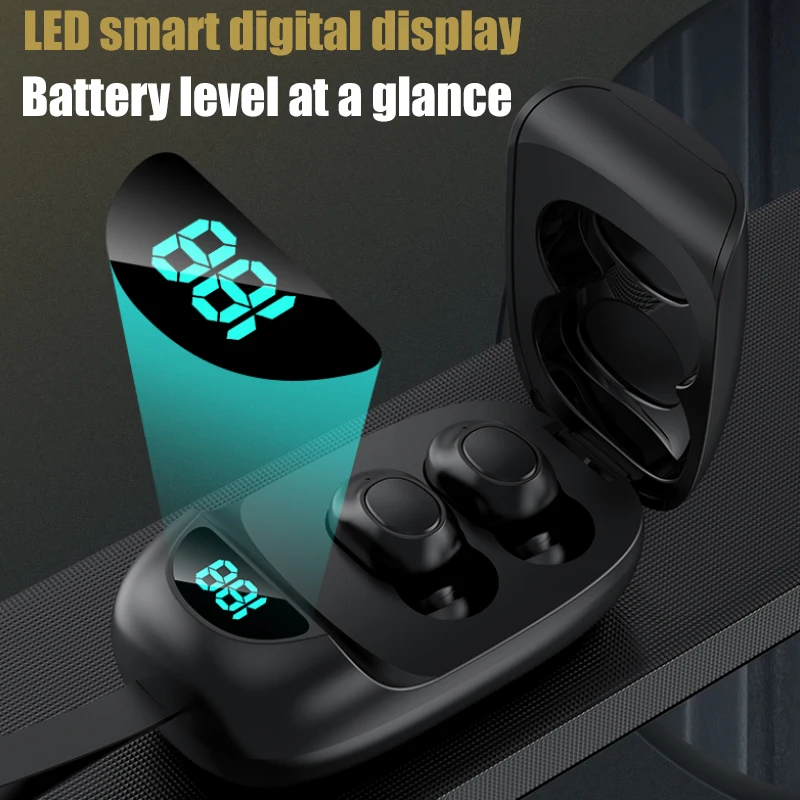 

Bluetooth Earphone Wireless Headphones LED Display TWS HIFI Stereo Headset Waterproof Sport Earbuds Earphones With Microphone