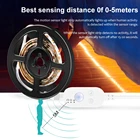 Светильник щаяся LED лента с датчиком движения, водонепроницаемая лампа для подсветки кабинета, с питанием от USB, 5 в постоянного тока, светодиодная лента для подсветки телевизора, светильник щение