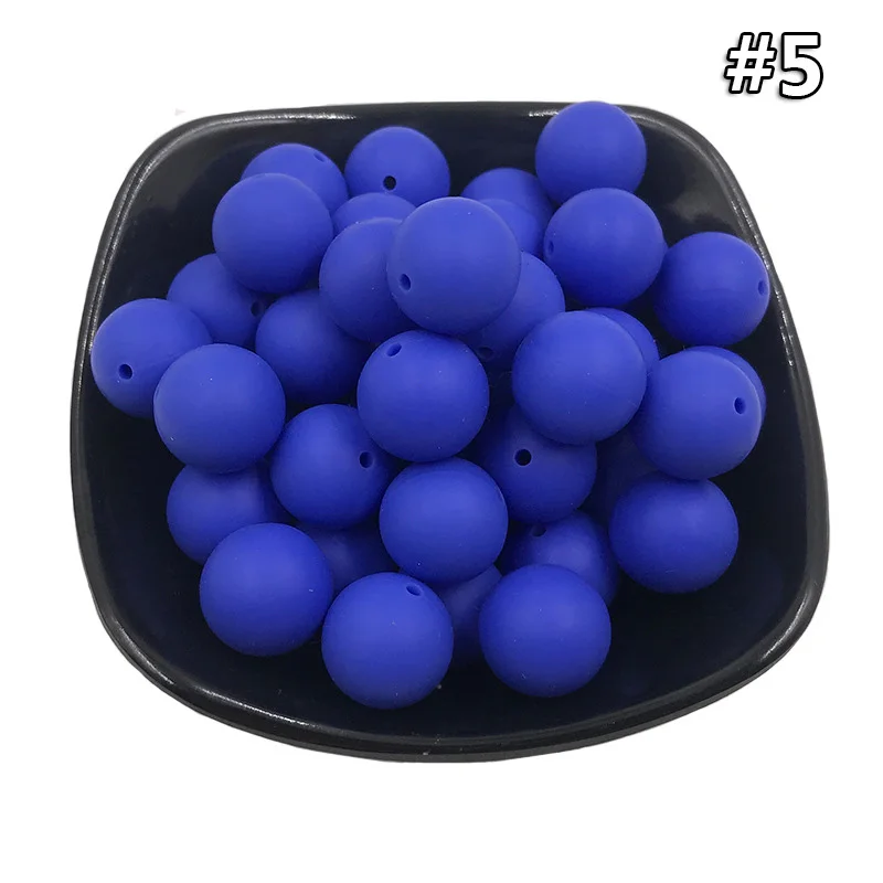 Silicone teether 5 20 шт. Силиконовая Круглая Бусина 12 мм Экологичное Сенсорное ожерелье-прорезыватель для кормления пищи аксессуары DIY Ювелирные изделия Детский Прорезыватель игрушка - Цвет: Silicone teether 5