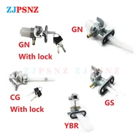 motorcycle gas fuel tap valve switch petcock fuel tank switch valve aluminum pump tap thread gs125 gn125 cg cbt xf with lock