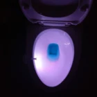 Светодиодный светильник для туалета с датчиком движения, ночной Светильник для туалета, светящийся водонепроницаемый светильник с подсветкой, светодиодный светильник, излучающий свет
