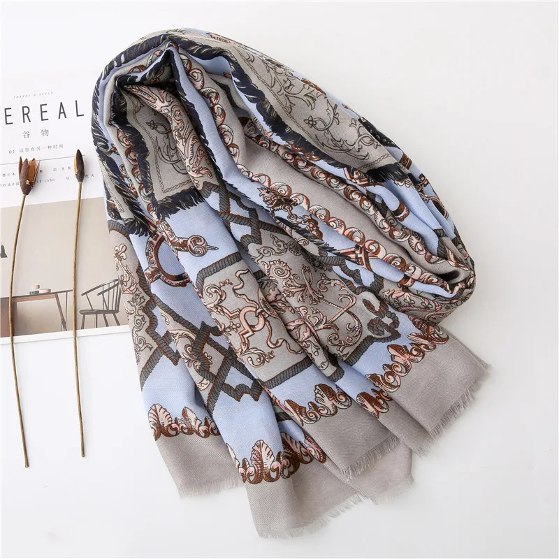 Women Newest Vintage Pattern Cotton Scarf 10pcs/lot