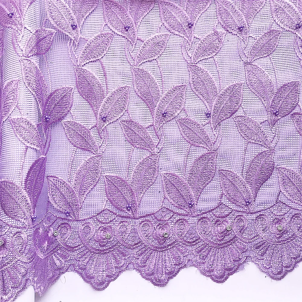 Новое поступление 2020 Кружевная Ткань 5 ярдов африканская кружевная ткань камни