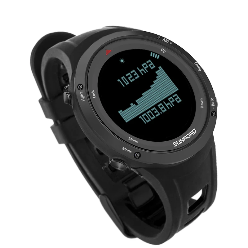 Часы наручные SUNROAD Мужские Цифровые спортивные с барометром высотомером