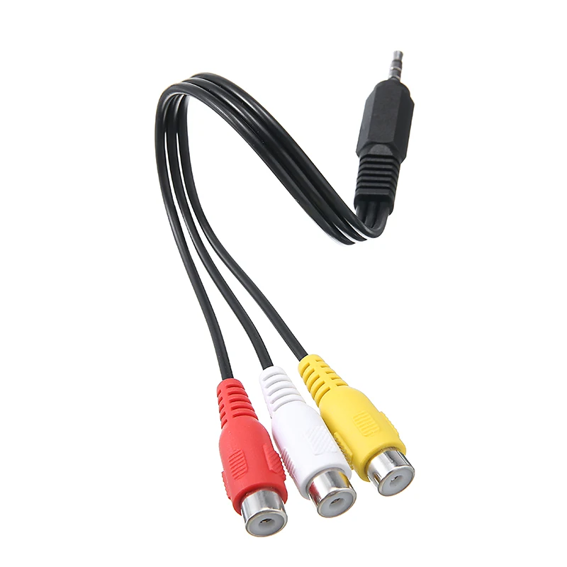 Новинка 3 5 мм аудио и видеоадаптеры позолоченный мини адаптер Aux со штекером