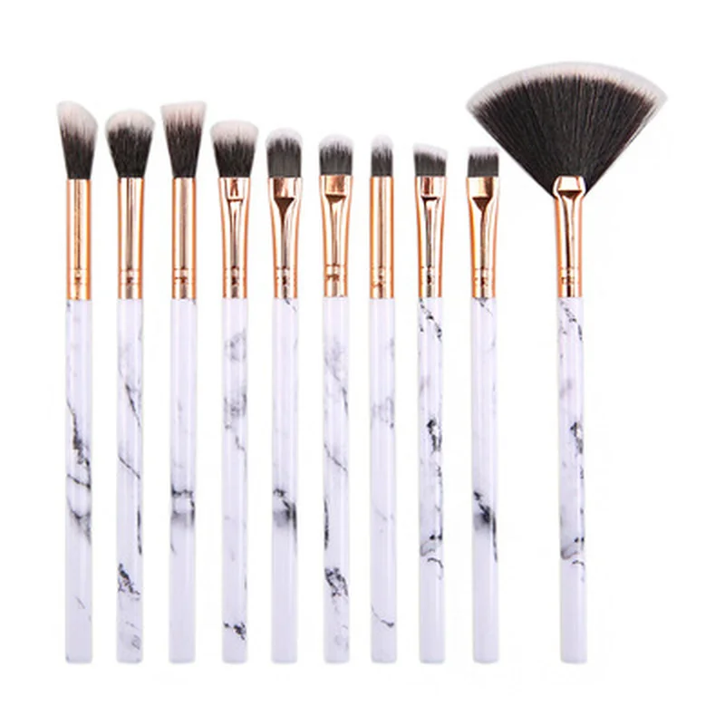 

10Pcs Eye Makeup Brushes Tool Set Cosmetic Powder Eye Shadow Foundation Blush Blending Beauty Make Up Brush