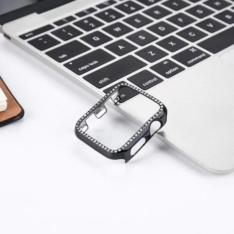 Алмазный чехол для Apple Watch Series 5 4 3 2 1 38 мм 42 s Iwatch 40 44 аксессуары часов Романтический