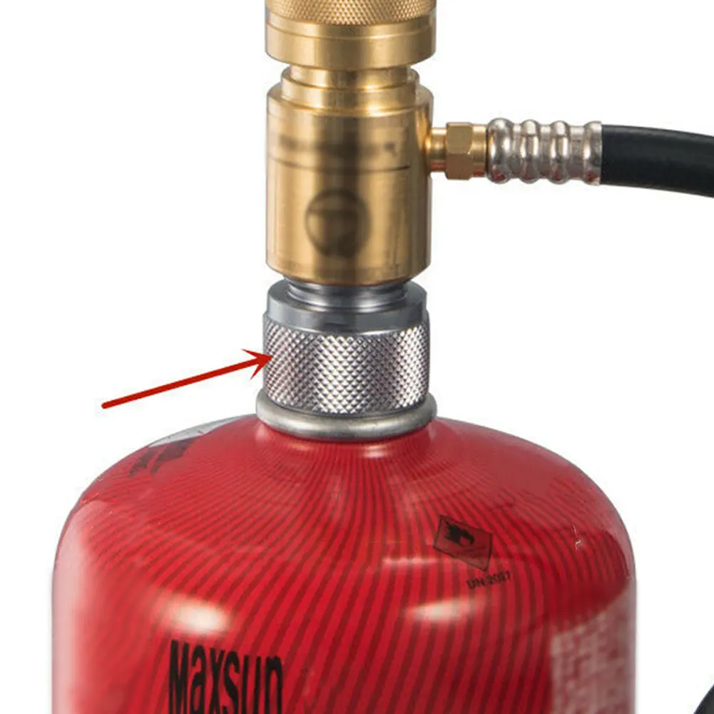 

American Standards Manp Propane Gas Tank Converter Outdoor Camping Stove Adapter with Self-closing Function