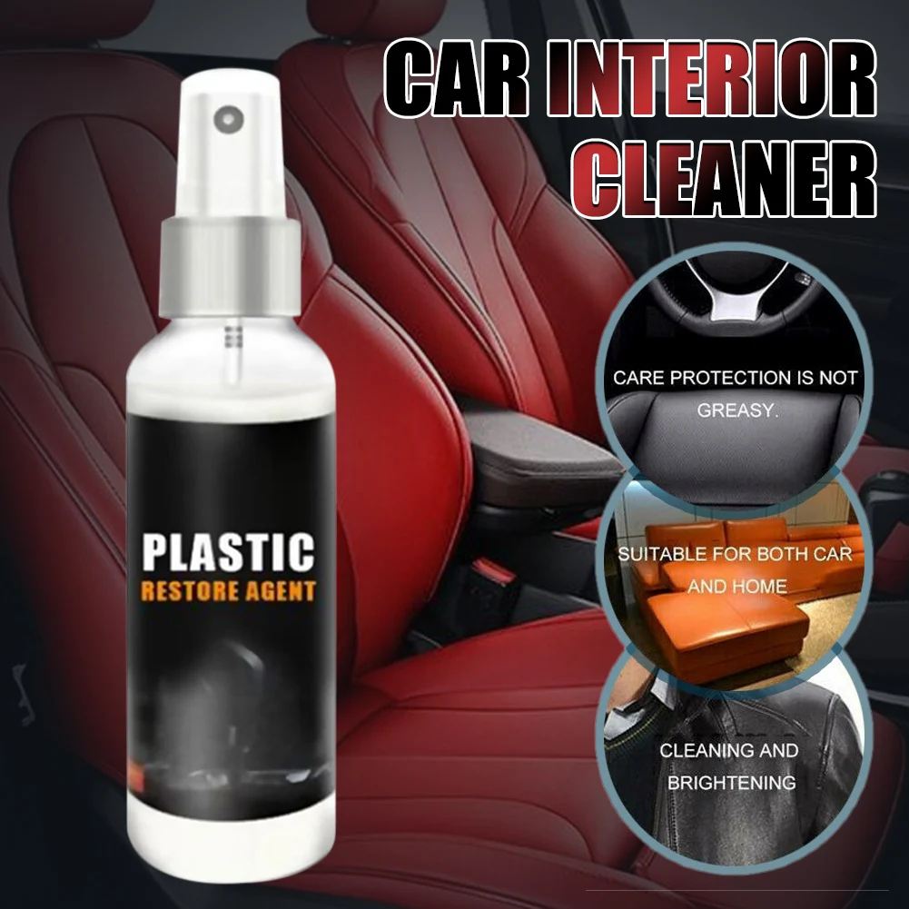 

Car Interior repair Plastic Part Retreading Agent Car Maintenance Rubber Leather Refurbishment Dashboard Seat Coating Cleaner