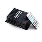 Мини аудио усилитель мощности AK370 12 В USB SD MP3 FM BT цифровой аудиоресивер двухканальный бас стерео усилитель для автомобиля для домашнего использования