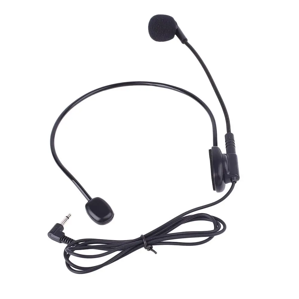 

Dynamic Wired Head Mounted Headset Microphone Flexible Lightweight 3.5mm