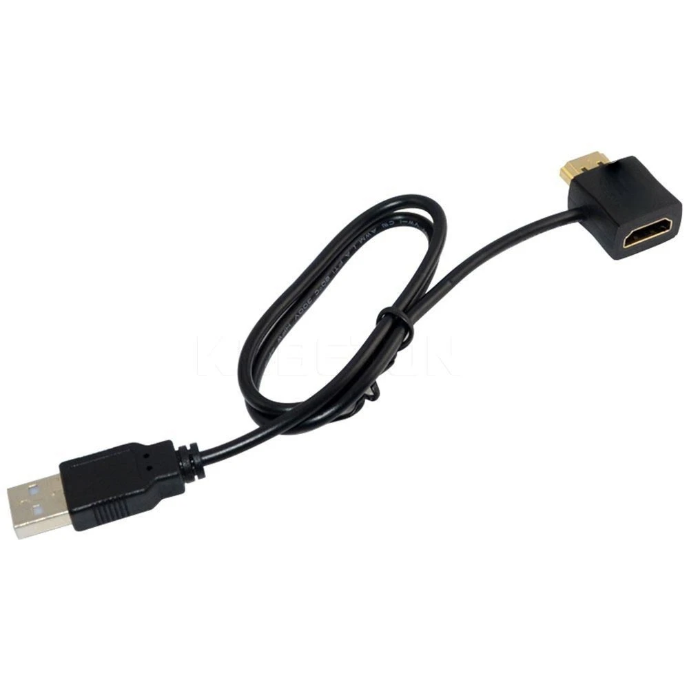 Адаптер-переходник штырь-гнездо с HDMI-совместимым разъемом 50 см кабелем питания USB
