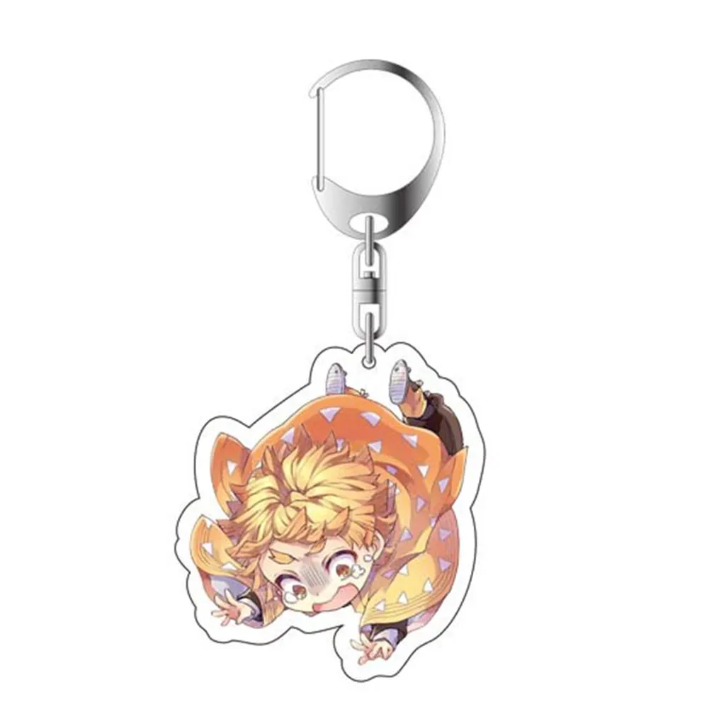 

Anime Figure key Rings Demon Slayer: Kimetsu No Yaiba Acrylic Keychain Japanese Anime Keyring Cosplay Anime Gifts