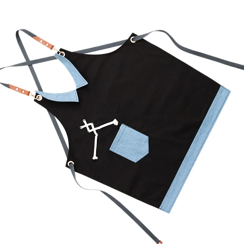 Хлопок повара фартук бариста бармен шеф-повара парикмахерские питание униформа