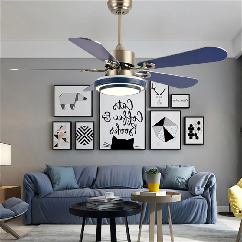 AOSONG современный потолочный вентилятор с подсветкой светодиодный 3 цвета