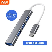 Niye USB 3.0 HUB Splitter 3 USB-C Dock อะแดปเตอร์ USB-C 3.1พอร์ต Dock Adapter สำหรับ Macbook Pro Air Pro USB USB HUB