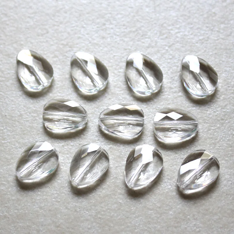 

100pcs 8x6mm 10x8mm 12x10mm flat glass water drop beads crystal Austria beads for bracelet earring making Jewelry findings DIY