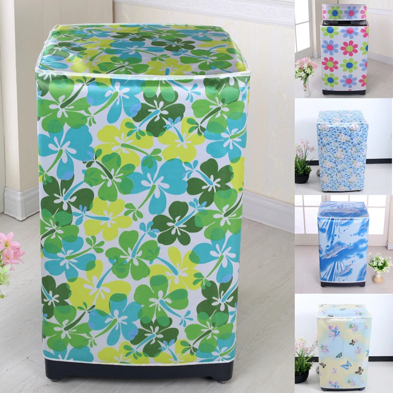 Washing Machine Cover Portable Dust Storage Bag Polyester Supplies Save Space Organizer Colorful Guard | Дом и сад