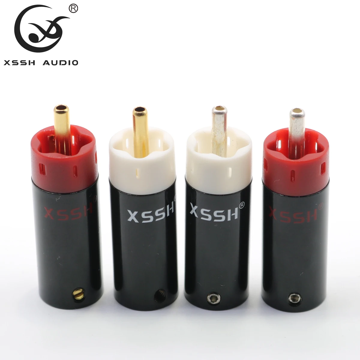 4 шт./8 шт. XSSH аудио высокое качество Hi Fi сделай сам 6 мм 8 с золотым или