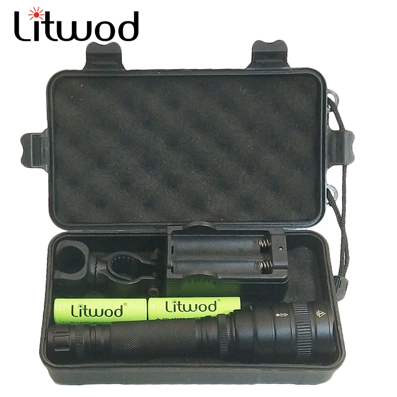 Litwod Z25 CREE XHP70.2 32 Вт Мощный тактический светодиодный фонарик с зум-объективом xhp70 xhp50 2 шт. 18650 аккумулятор фонарики