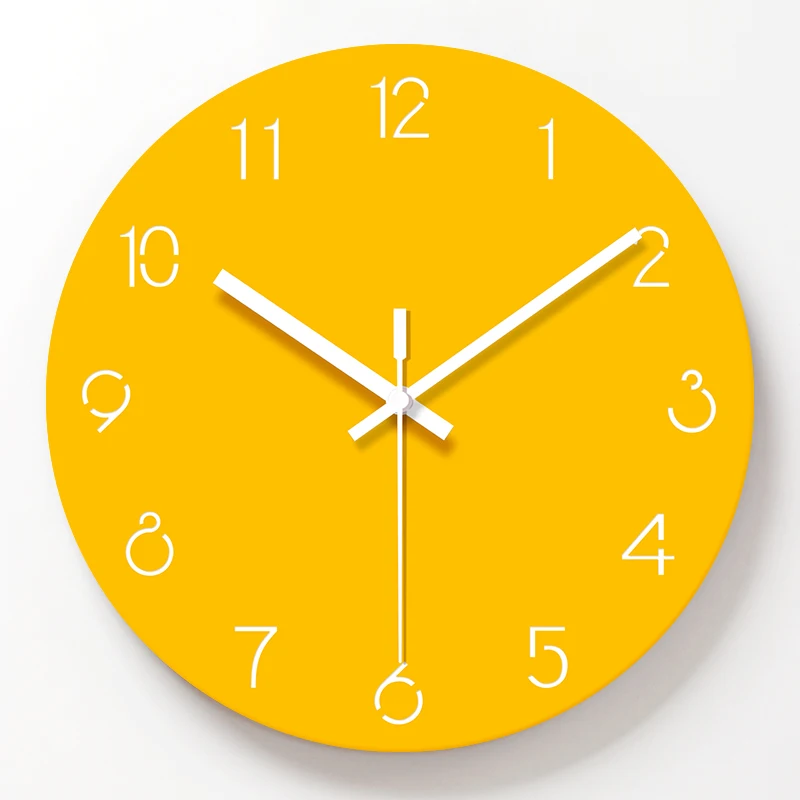 Wall Clock Simple Style Decorative Wooden 12inch Decoration Gift|Настенные часы| |