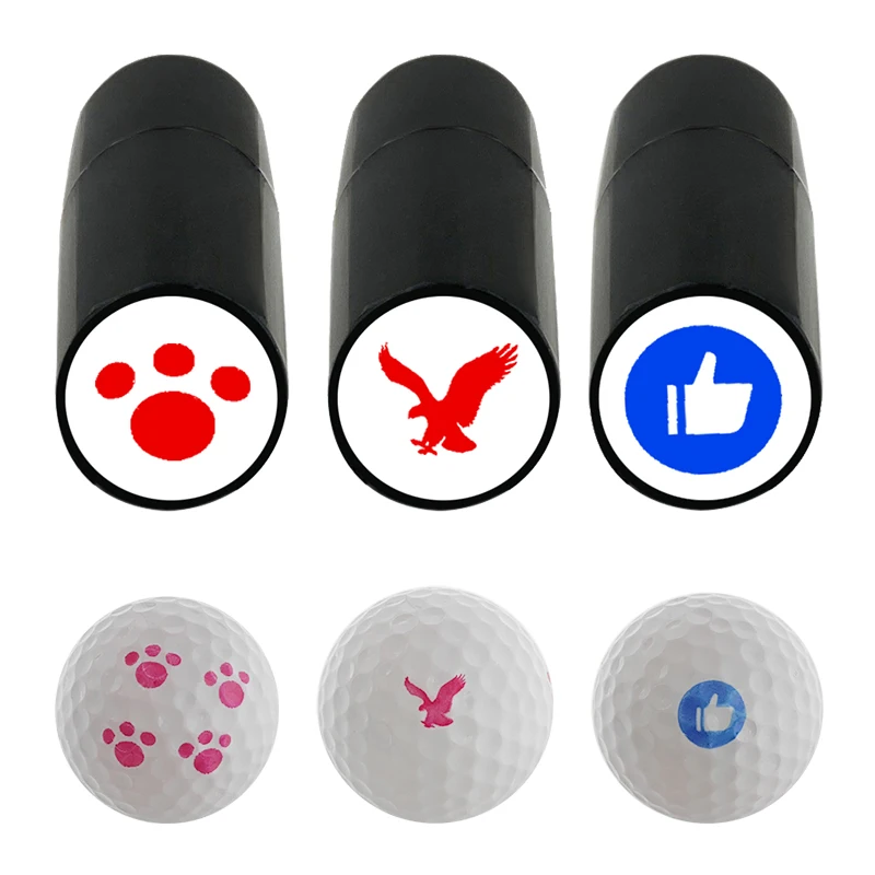 1 Pcs Golf Ball Stamper Stamp Marker Various Patterns Quick Drying Durable Long Lasting Accessories | Спорт и развлечения
