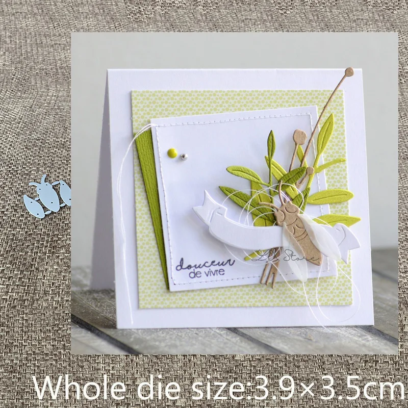 Новый дизайн металлические Вырубные штампы Цикада украшение в виде насекомых