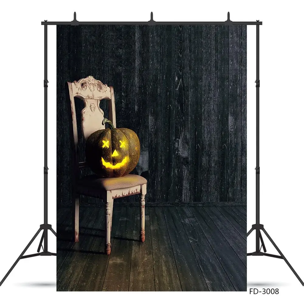 Виниловый фон для фотосъемки детей с изображением тыквы в стиле ретро