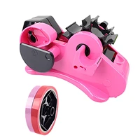 1pcs semi automatic tape dispenser with 35mm fixed length tape cutter desktop office packaging household diy tools