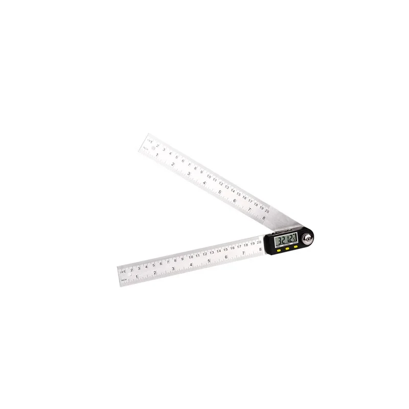 

360 Degree Digital Protractor Goniometer Stainless Steel Electronic Angle Gauge Angle Ruler High Precision 0-200mm