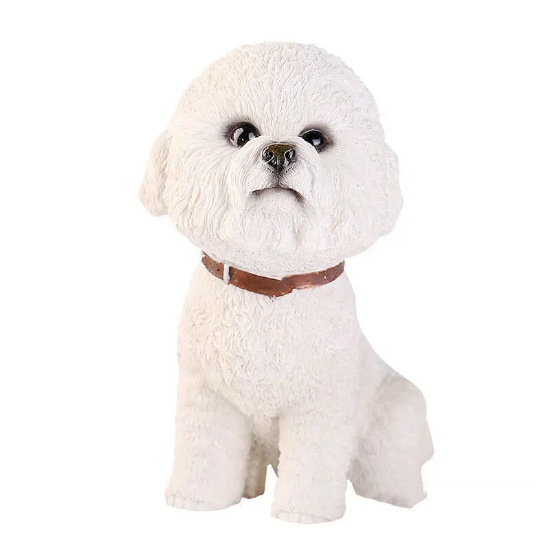 JJM бишон фризе собака питомец фигурка животного модель игрушка коллектор Декор