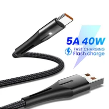 5A 2m USB Type C Cable Micro USB Fast Charging Mobile Phone Android Charger Type-C Data Cord For Hua