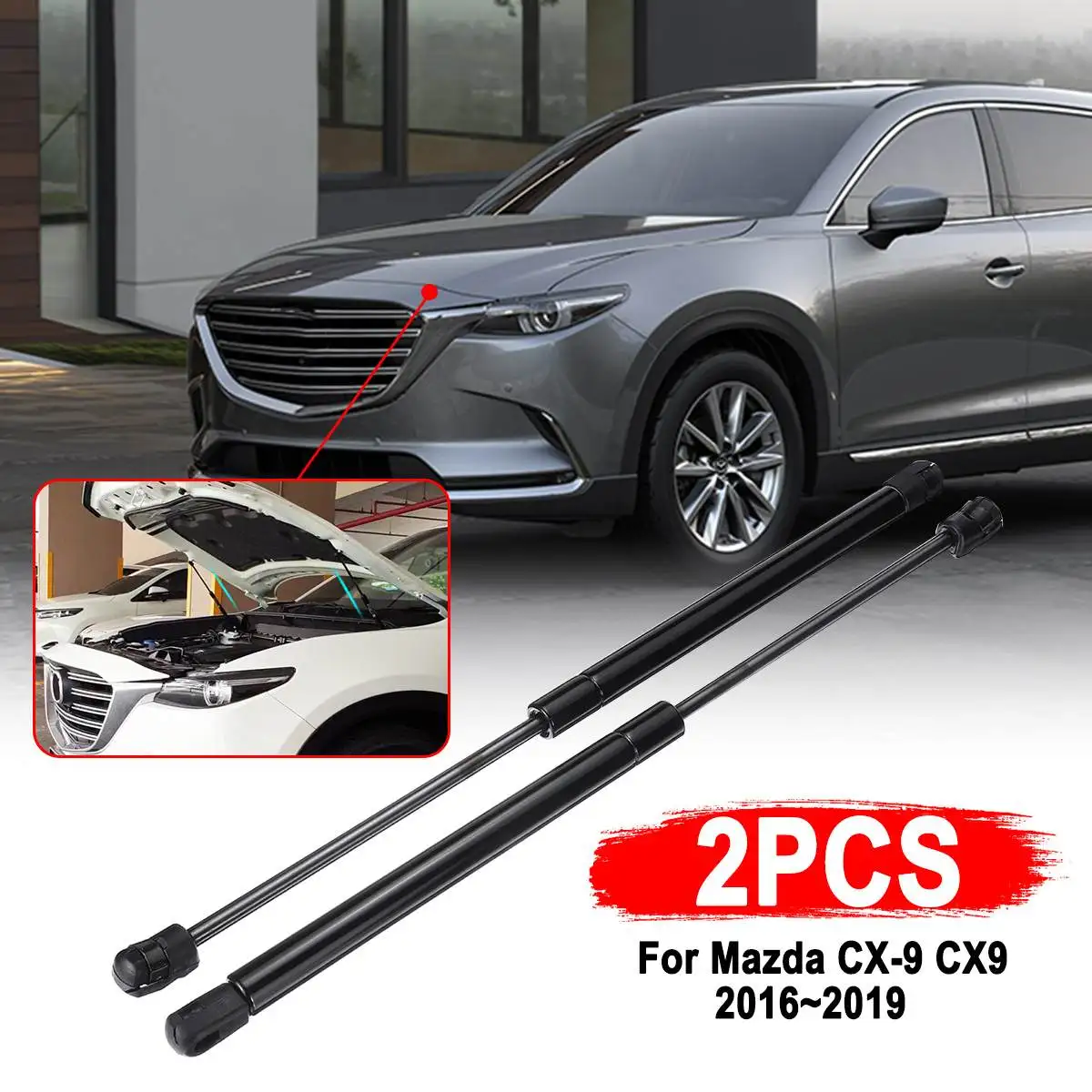 Для Mazda CX 9 CX9 2016 2017 2018 2019 Тюнинг автомобиля крышка капота стойка гидравлический