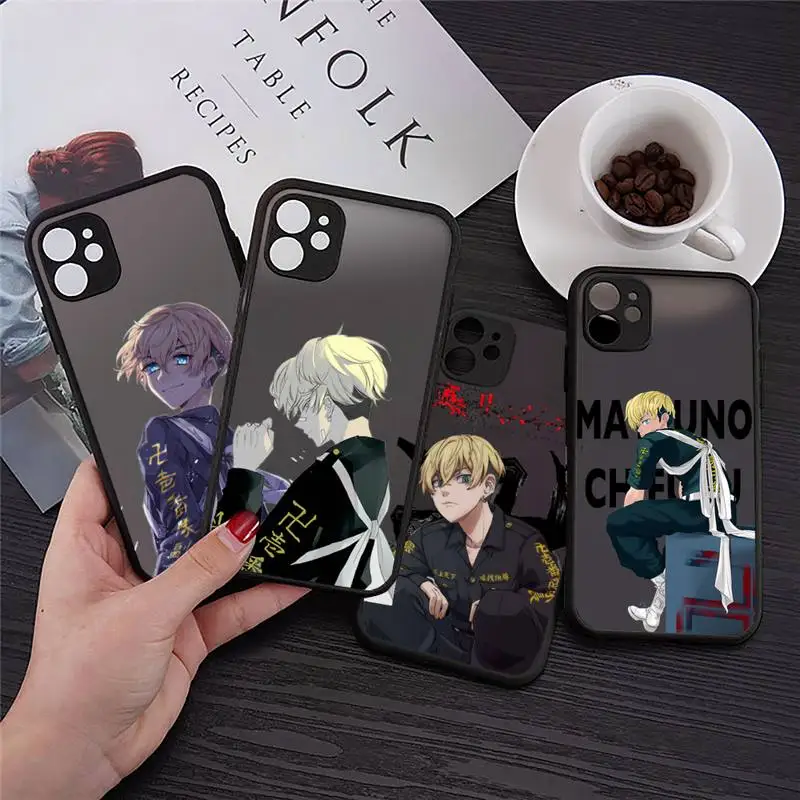 

Matsuno Chifuyu Tokyo Avengers Revengers anime Phone Case For iPhone 12 11 Mini Pro XR XS Max 7 8 Plus X Matte transparent cover