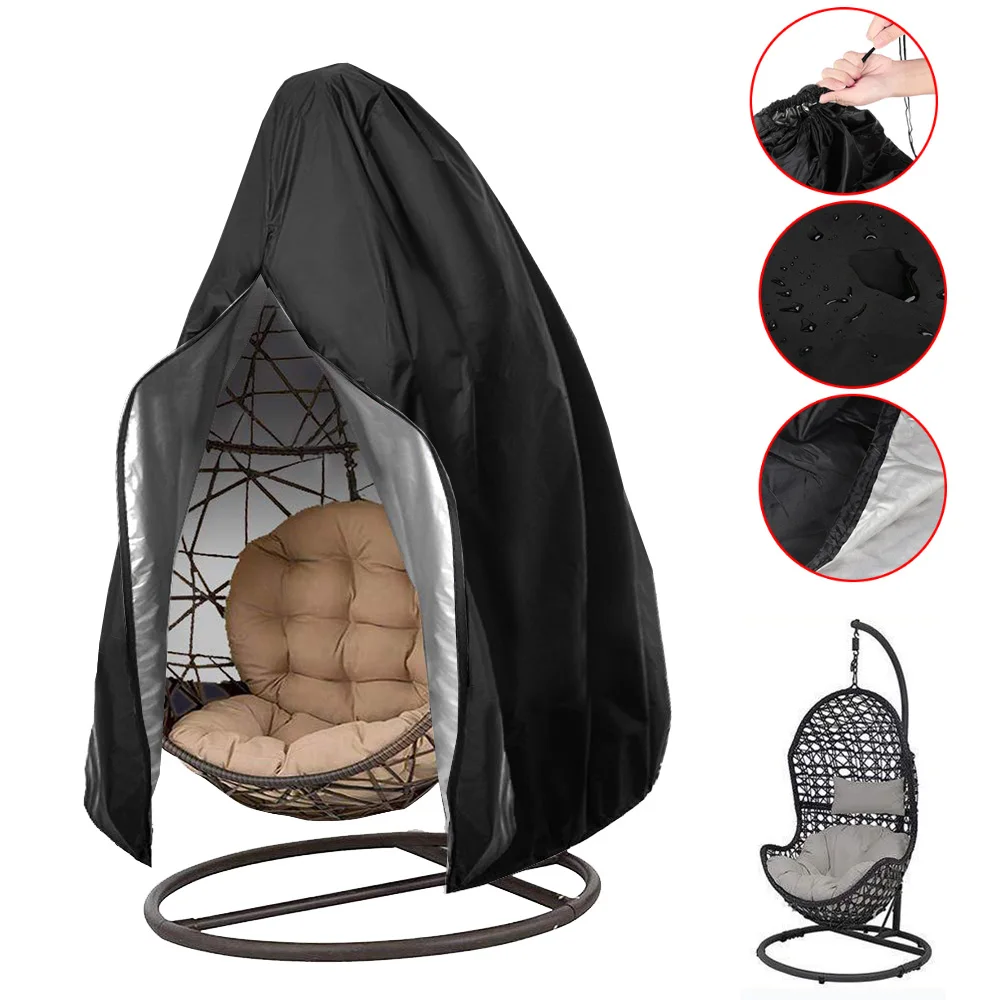 

Водонепроницаемый пылезащитный чехол, сумка для хранения для улицы, сада, мебели, защита от пыли, УФ-защита, ветрозащитный чехол для подвесн...