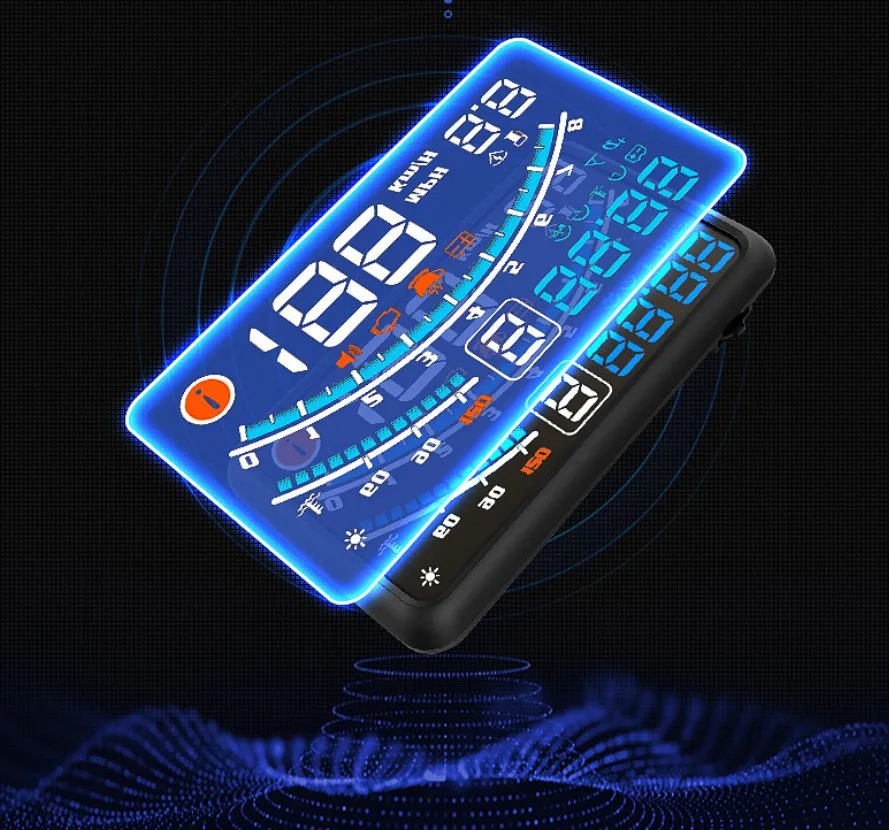 Nuovo Display HUD Misuratore Di Velocità Strumento Diagnostico Automatico  P16 OBD2 Indicatore Di Giri Del Motore Dellauto OBD2 Computer Di Bordo Auto  Da 43,33 €