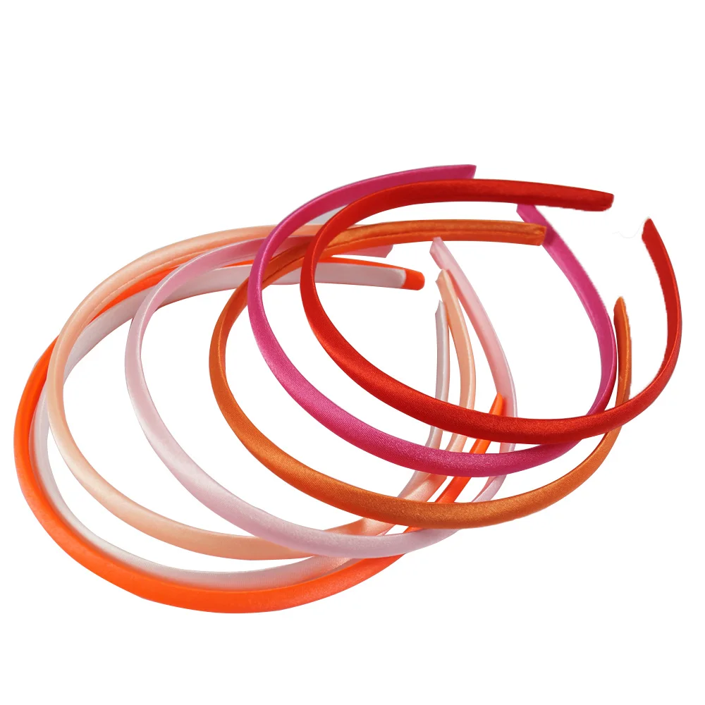 20 шт./лот обруч для волос карамельных цветов девочек ширина 10 мм однотонный из